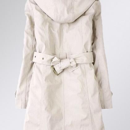 White Cotton Coats Lkkk1